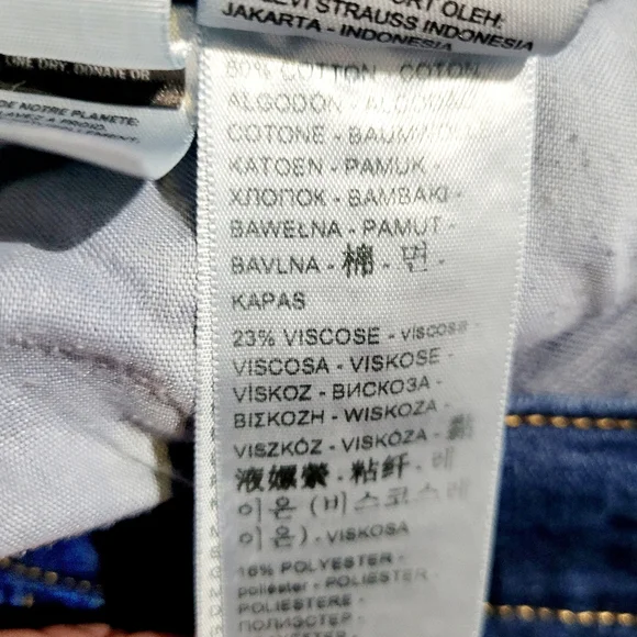 Levi’s Classic Straight Jeans Women’s Size 14 Medium Wash Stretch Denim - Picture 13 of 13